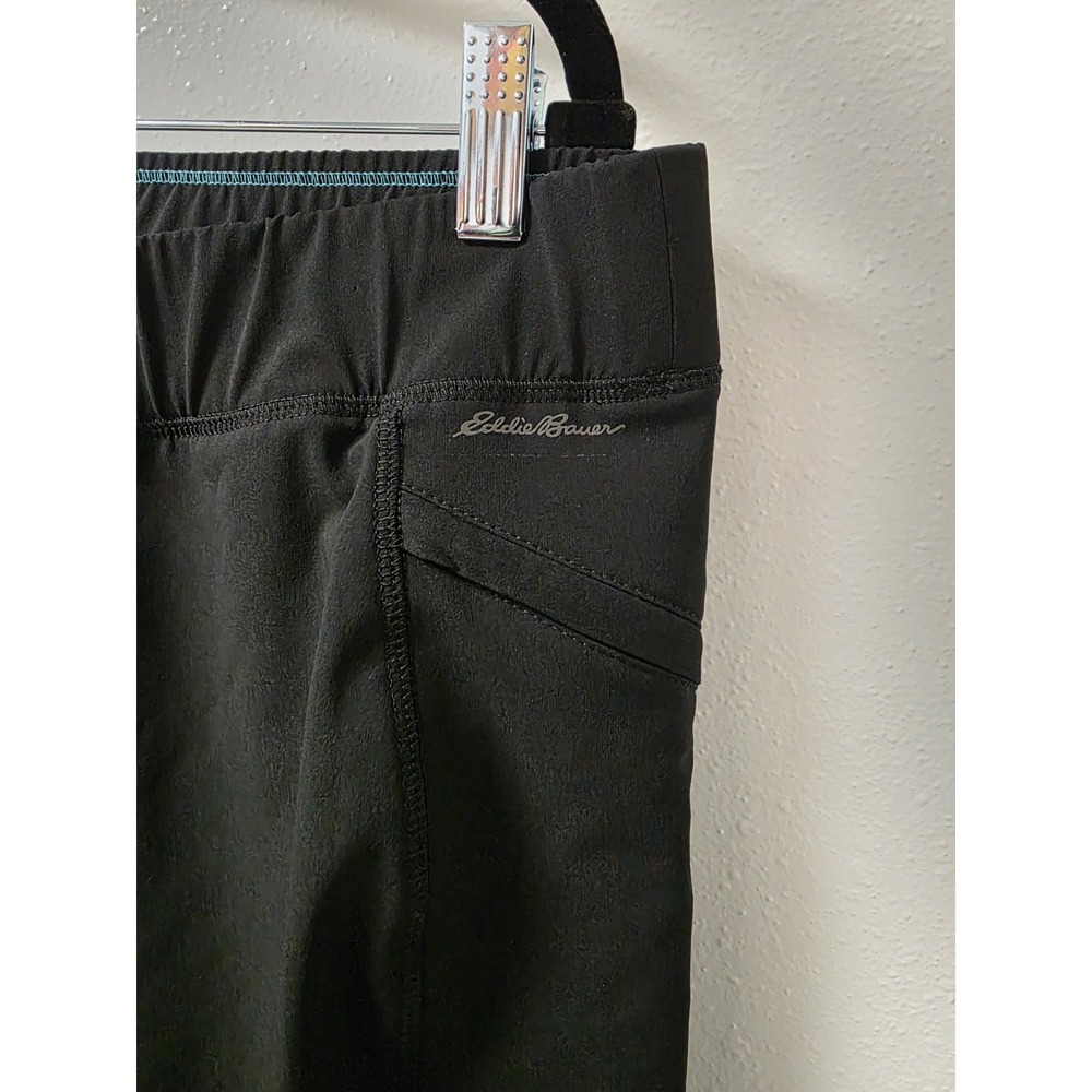 Eddie Bauer Women's Cargo Capri Pants Size‎ 14 Black Stretch Athletic Outdoor - Picture 2 of 8